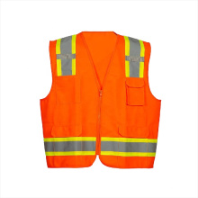 High visibility security vest reflective clothing